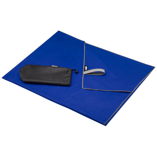 Drap de bain publicitaire ultra-légèr 100x180 cm Pieter Bleu royal